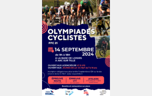 Olympiades cyclistes - Appel à bénévoles