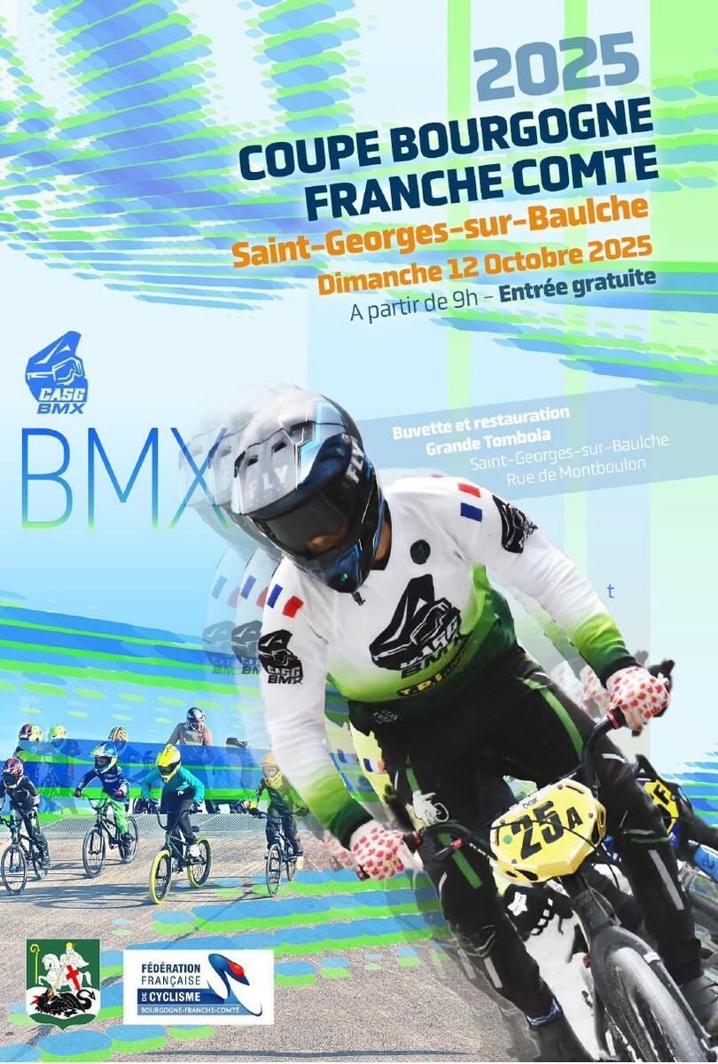 Coupe BFC BMX 4éme Manche - Dimanche 12 Octobre - Saint-Georges-Sur-Baulche