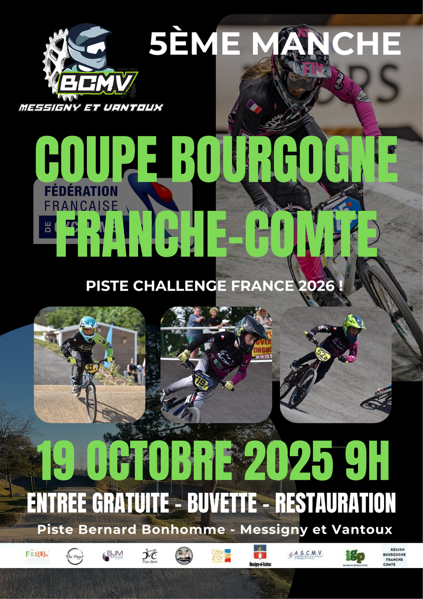 Inscription bénévoles pour la 5éme manche de la coupe BFC