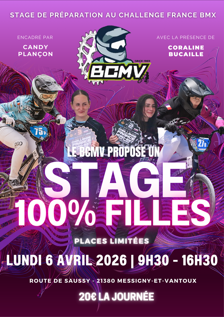 Stage 100% Filles - Lundi 6 Avril - Préparation au challenge France