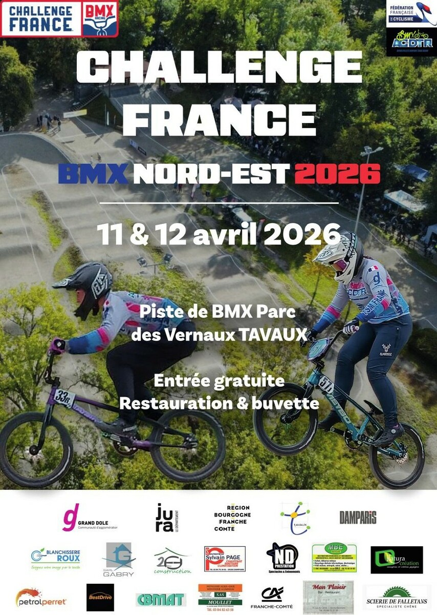 Challenge France Tavaux - 11 et 12 Avril - 1ère manche