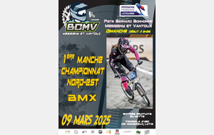 Championnat Nord-Est BMX 1ére manche - 9 Mars 2025 - Messigny