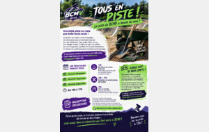 Tous en piste ! Le BCMV a besoin de vous