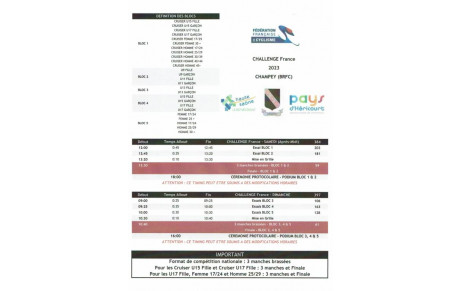 Timing Champey - 3ème manche Challenge France - 3 et 4 juin