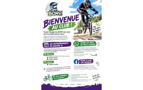 🚴‍♂️ Les entraînements du groupe A ont repris au BCMV !!